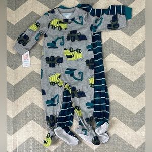 Carter’s 2-Pack Boys’ Zipper Footies